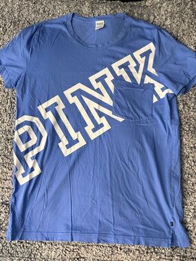 PINK Victoria's Secret Blue Tee